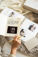 Matt Notebook Bebek Anı Defteri ve Anne Hamile Günlüğü Fotoğraf Albümü