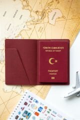 Matt Notebook Pasaport Kılıfı Bordo