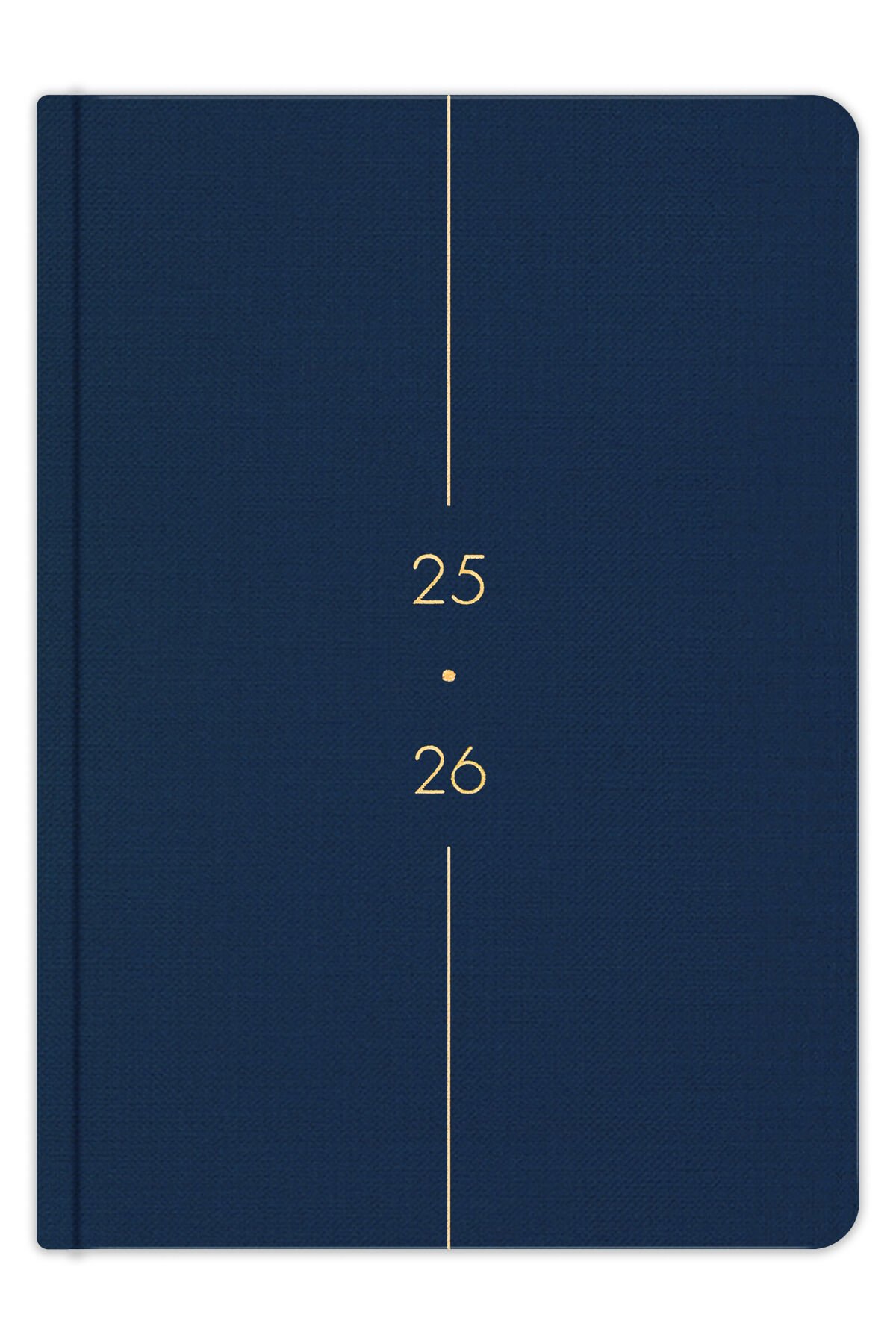 Matt Notebook 2025-2026 A5 Keten Akademik Ajanda 15x21 cm - 17 Aylık Lacivert