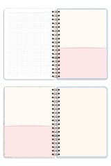 Matt Notebook 17x24 cm Lastikli Spiralli Sert Kapak Not Defteri Kareli Papatya