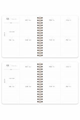 Matt Notebook Süresiz Planlayıcı Kare Ajanda Siyah