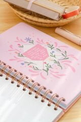 Matt Notebook A5 Spiralli Süresiz Planlayıcı Ajanda Motivasyon Sayfalı Gökkuşağı
