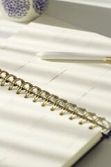 Matt Notebook A5 Spiralli Keten Süresiz Planlayıcı Ajanda Lacivert
