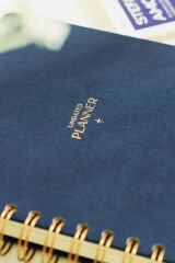 Matt Notebook A5 Spiralli Keten Süresiz Planlayıcı Ajanda Lacivert