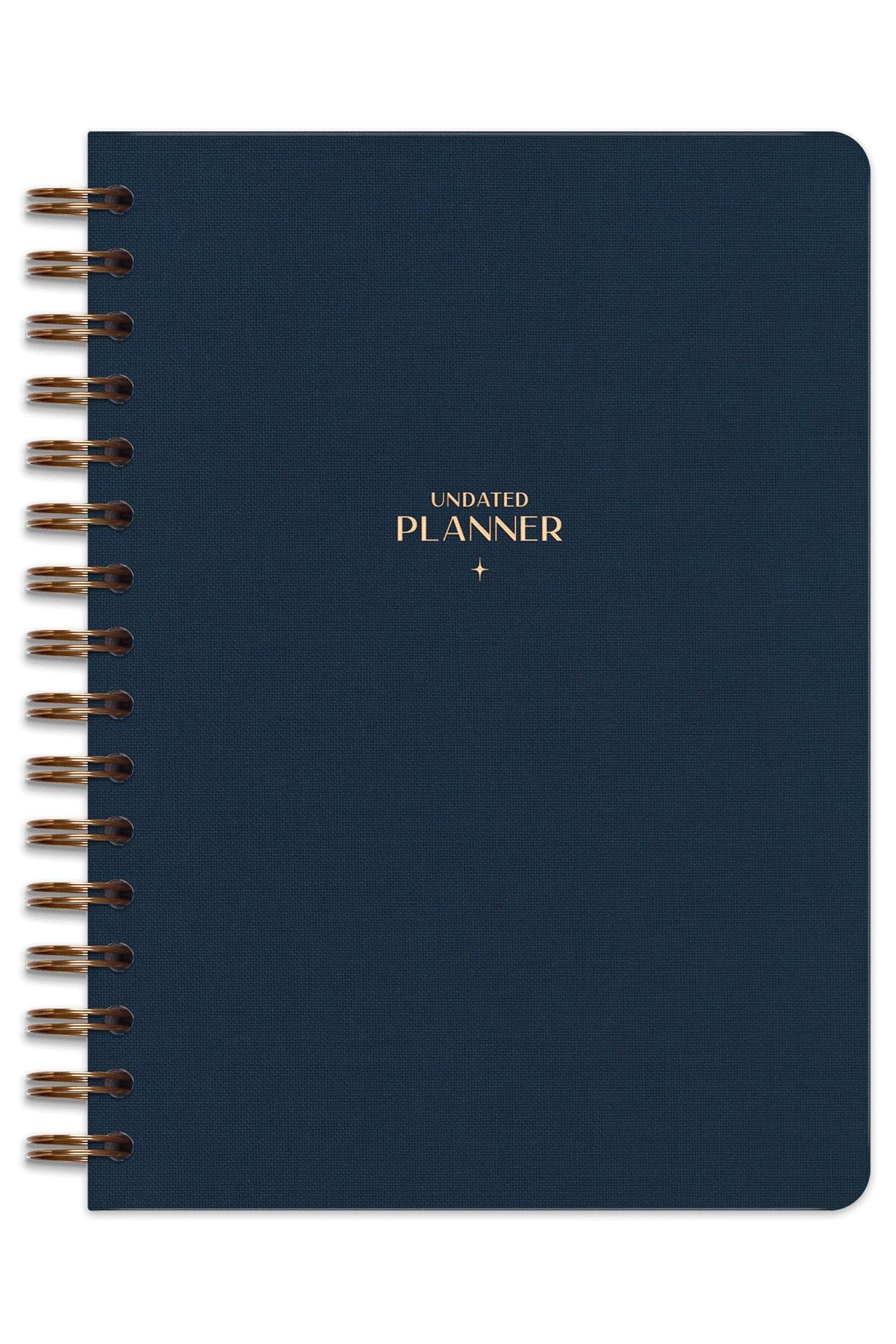 Matt Notebook A5 Spiralli Keten Süresiz Planlayıcı Ajanda Lacivert