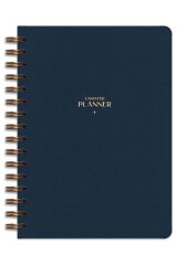 Matt Notebook A5 Spiralli Keten Süresiz Planlayıcı Ajanda Lacivert