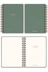 Matt Notebook A5 Spiralli Keten Süresiz Planlayıcı Ajanda Yeşil