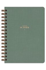 Matt Notebook A5 Spiralli Keten Süresiz Planlayıcı Ajanda Yeşil