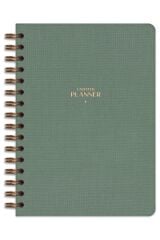 Matt Notebook A5 Spiralli Keten Süresiz Planlayıcı Ajanda Yeşil