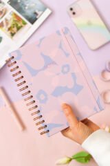 Matt Notebook A5 15x21 cm Spiralli Lastikli Çizgili Tarihsiz Not Defteri