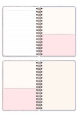 Matt Notebook A5 15x21 cm Spiralli Lastikli Çizgili Tarihsiz Not Defteri