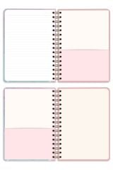 Matt Notebook A5 15x21 cm Spiralli Lastikli Çizgili Tarihsiz Not Defteri