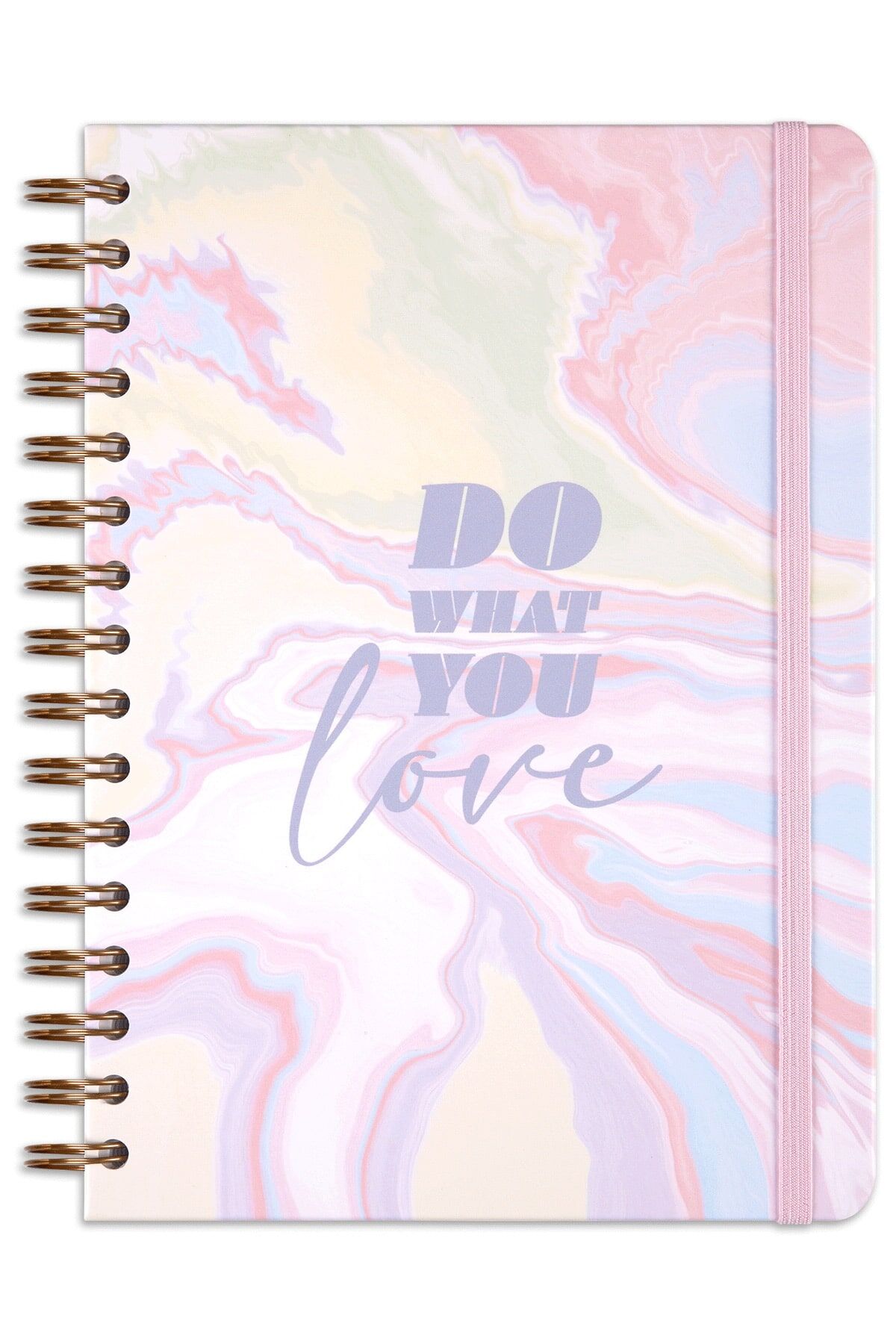 Matt Notebook A5 15x21 cm Spiralli Lastikli Çizgili Tarihsiz Not Defteri