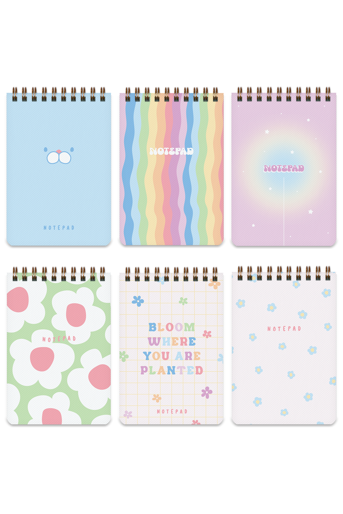 Matt Notebook 6'lı Cep Defteri Bloknot Seti