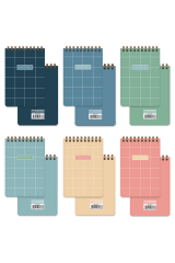 Matt Notebook 6'lı Cep Defteri Bloknot Seti