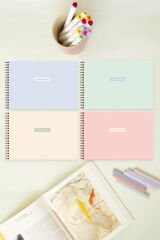 Matt Notebook 17x25 4'lü Resim Defteri Seti 20 Yaprak 150 Gram Küçük Boy