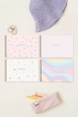 Matt Notebook 17x25 4'lü Resim Defteri Seti 20 Yaprak 150 Gram Küçük Boy