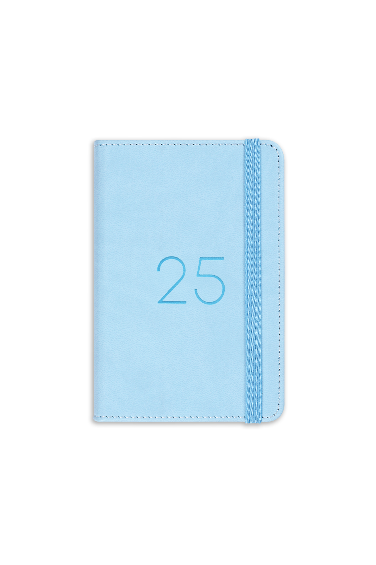 Matt Notebook 2025 Yılı Lastikli Günlük Cep Ajandası 12 Aylık Mavi
