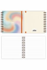 Matt Notebook 15x15 cm Kare 2'li Set Spiralli Süresiz Planlayıcı Ajanda ve Defter