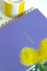 Matt Notebook A5 15x21 cm Spiralli Keten Not Defteri Lila