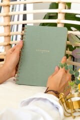 Matt Notebook A5 15x21 cm Spiralli Keten Not Defteri Yeşil