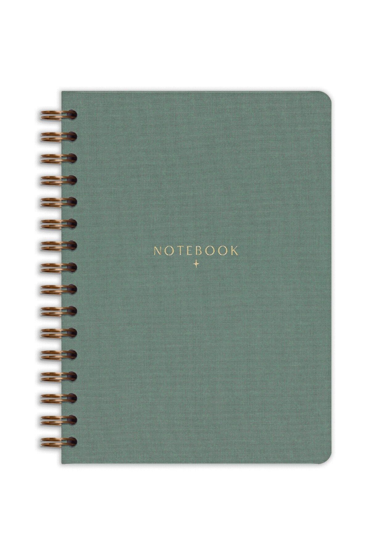 Matt Notebook A5 15x21 cm Spiralli Keten Not Defteri Yeşil