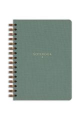 Matt Notebook A5 15x21 cm Spiralli Keten Not Defteri Yeşil