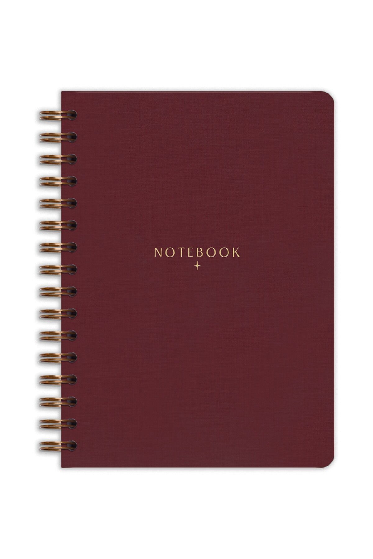 Matt Notebook A5 15x21 cm Spiralli Keten Not Defteri Bordo