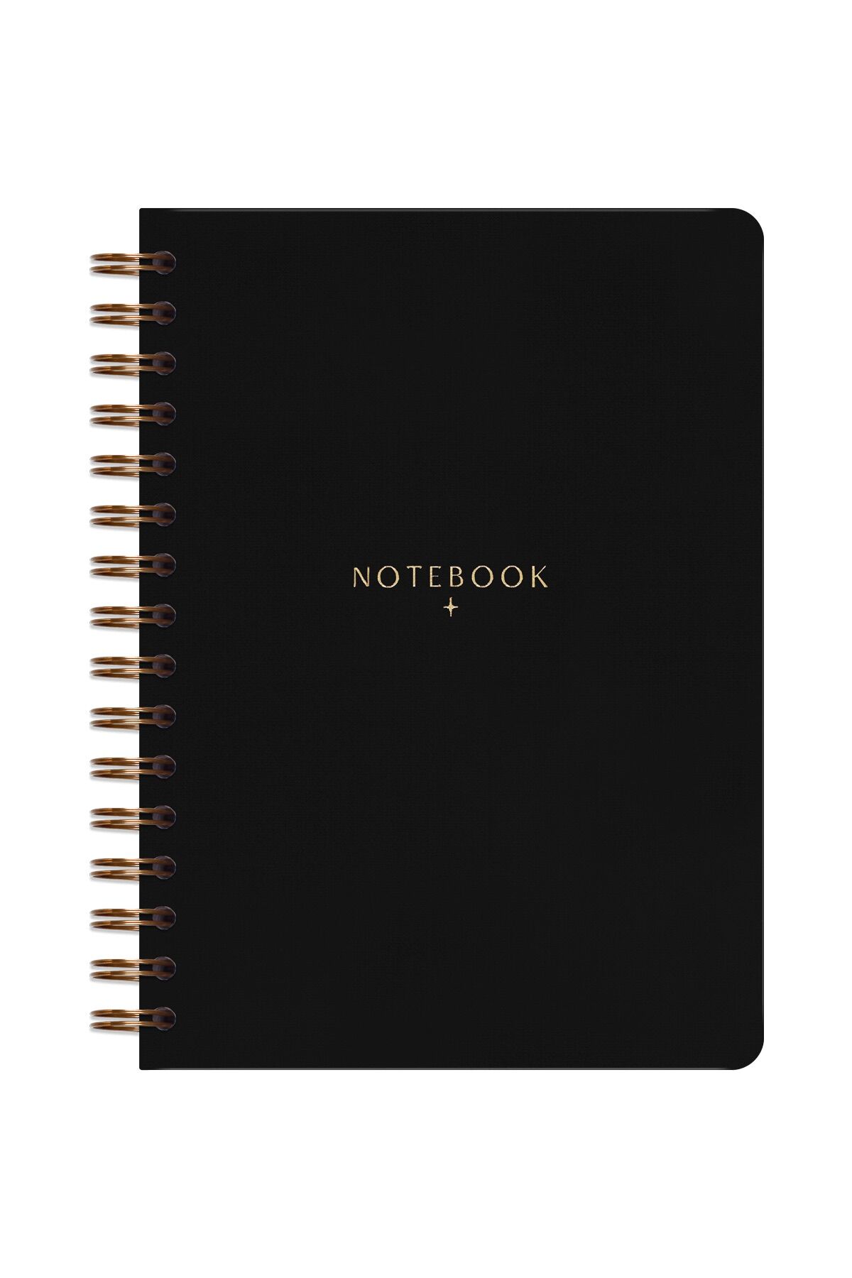 Matt Notebook A5 15x21 cm Spiralli Keten Not Defteri Siyah