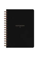 Matt Notebook A5 15x21 cm Spiralli Keten Not Defteri Siyah