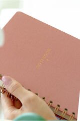 Matt Notebook A5 15x21 cm Spiralli Keten Not Defteri Pembe