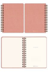 Matt Notebook A5 15x21 cm Spiralli Keten Not Defteri Pembe