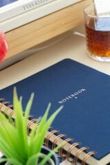 Matt Notebook A5 15x21 cm Spiralli Keten Not Defteri Lacivert