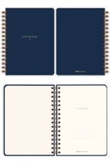 Matt Notebook A5 15x21 cm Spiralli Keten Not Defteri Lacivert