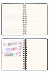 Matt Notebook A5 15x21 cm Spiralli Keten Not Defteri Lacivert
