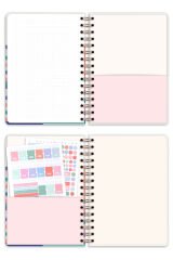 Matt Notebook 2025 Yılı A5 Ajanda Spiralli 15x21 cm - 12 Aylık