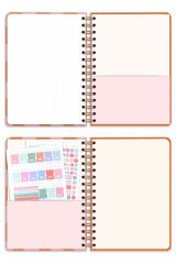 Matt Notebook 2025 Yılı A5 Ajanda Spiralli 15x21 cm - 12 Aylık
