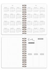 Matt Notebook 2025 Yılı A5 Ajanda Spiralli 15x21 cm - 12 Aylık