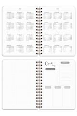 Matt Notebook 2025 Yılı A5 Ajanda Spiralli 15x21 cm - 12 Aylık