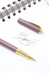 Matt Notebook Premium Roller Kalem Gülkurusu RP26