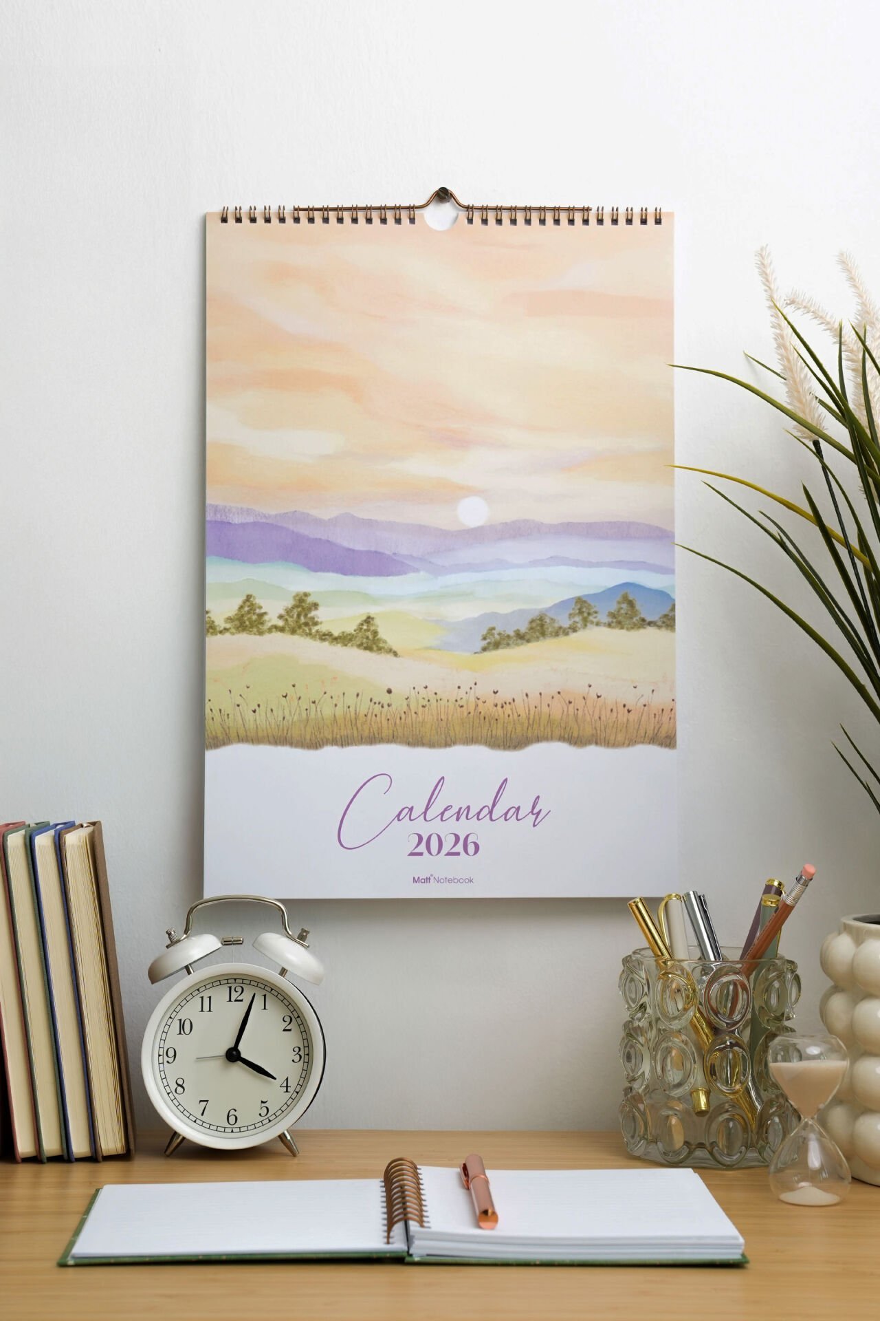 Matt Notebook 2026 Yılı Duvar Takvimi Manzara
