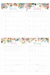 Matt Notebook 2026 Yılı Duvar Takvimi