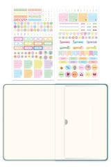 Matt Notebook 2026 Yılı A5 Keten Haftalık Ajanda 15x21 cm - 12 Aylık Turkuaz
