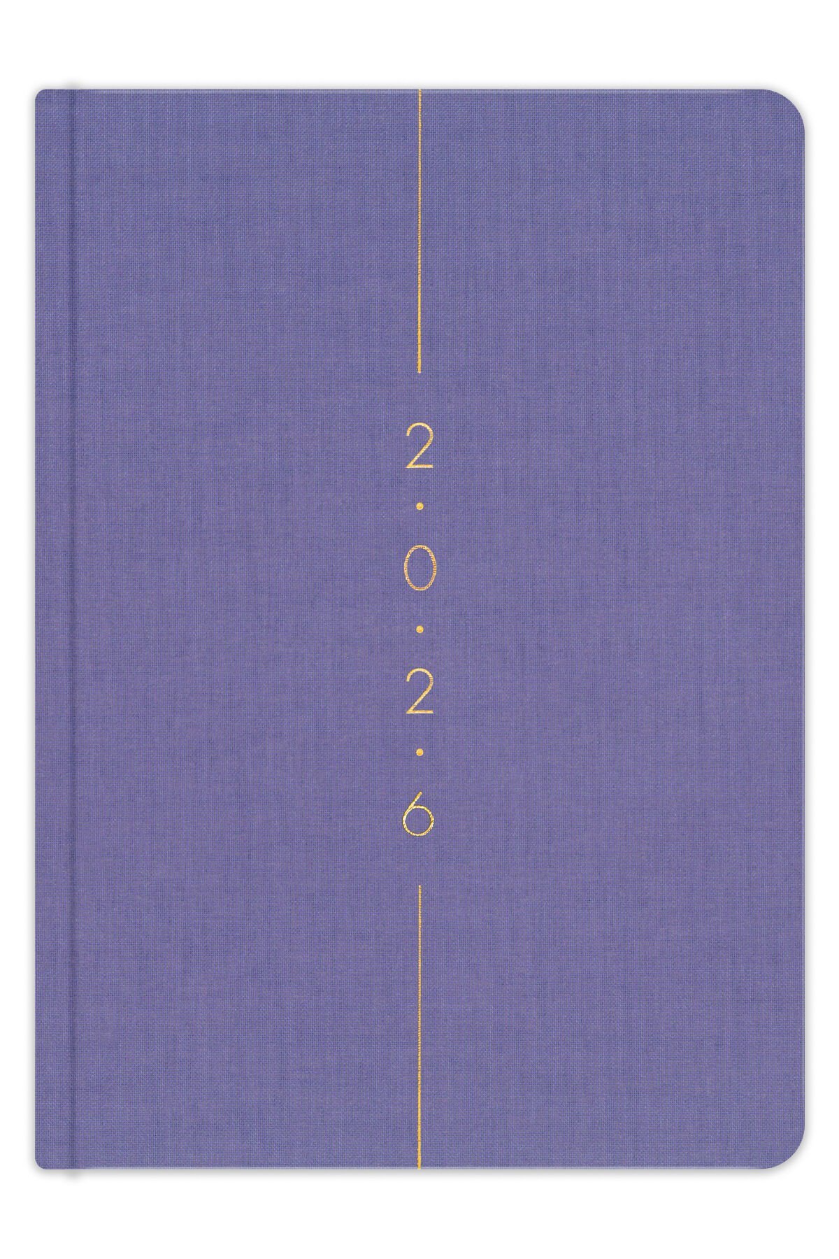 Matt Notebook 2026 Yılı A5 Keten Haftalık Ajanda 15x21 cm - 12 Aylık Lila