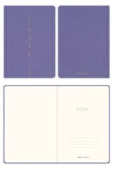 Matt Notebook 2026 Yılı A5 Keten Haftalık Ajanda 15x21 cm - 12 Aylık Lila