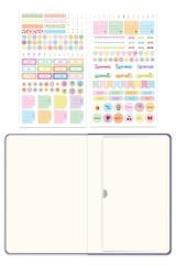 Matt Notebook 2026 Yılı A5 Keten Haftalık Ajanda 15x21 cm - 12 Aylık Lila