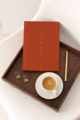 Matt Notebook 2026 Yılı A5 Keten Haftalık Ajanda 15x21 cm - 12 Aylık Tarçın