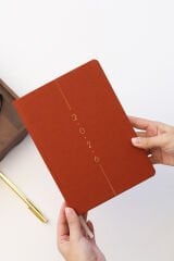 Matt Notebook 2026 Yılı A5 Keten Haftalık Ajanda 15x21 cm - 12 Aylık Tarçın