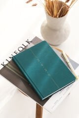 Matt Notebook 2026 Yılı A5 Keten Haftalık Ajanda 15x21 cm - 12 Aylık Koyu Yeşil
