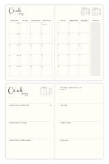 Matt Notebook 2026 Yılı A5 Keten Haftalık Ajanda 15x21 cm - 12 Aylık Koyu Yeşil